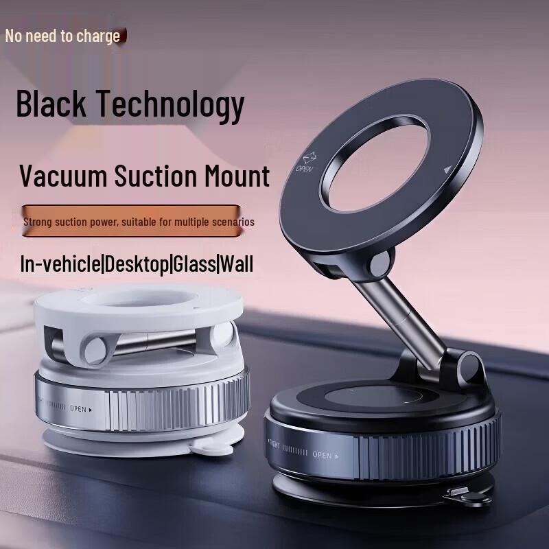 Foldable Multi-Functional Car Console Phone Holder 360 Rotation + Strong Magnetic