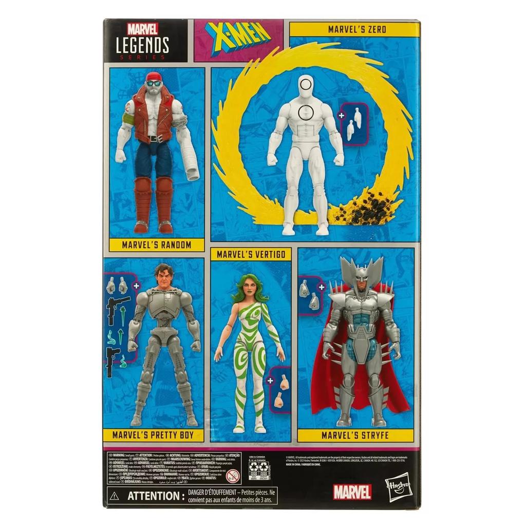 Marvel Hasbro Legends 60th Anniversary Action Figure Action Multicolor Series X-Men Villains, Set, 6-inch Figures,