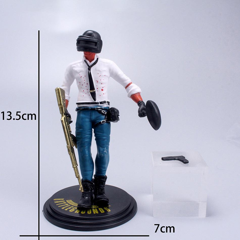 Spiel PLAYERUNKNOWN'S Tortenaufsatz Anime-Figur PUBG Party Alles Gute zum Geburtstag Tortendekoration Zubehör PVC-Ornamente Junge Kinder Geschenk