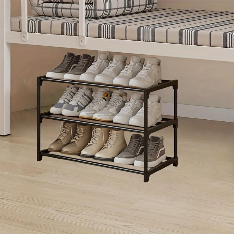 high quality1pc Multi Tier Shoe Rack Minimalist, 3 Tiers Home Storage & Organization Durable Shelf Shoe Storage Rack, Easy to Assemble Shoe Storage