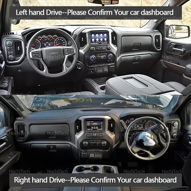 Dashboard Cover Protective Pad for Chevrolet Silverado GMC Sierra HD 1500 2500 3500 - Dash Board Sunshade Anto-UV Carpet
