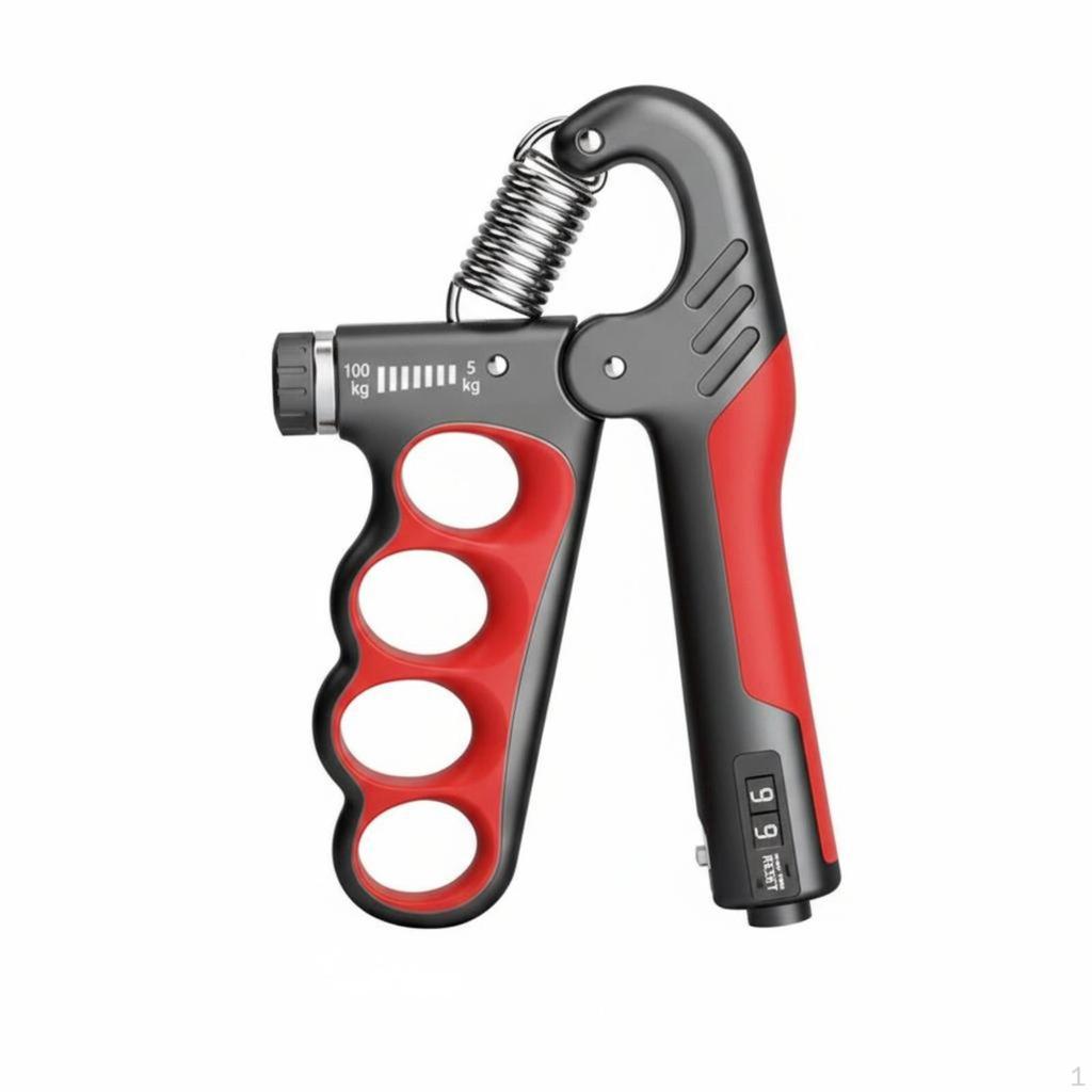 Adjustable Hand Grip Strengthener with Electronic Counter, Upper Limb Power for Rehab & Home Fitness