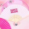 Disco Bride Dancing Queen Hand Fan Western Nashville Space Cowgirl Groovy Theme Bachelorette Party Bridal Shower Bridesmaid Gift