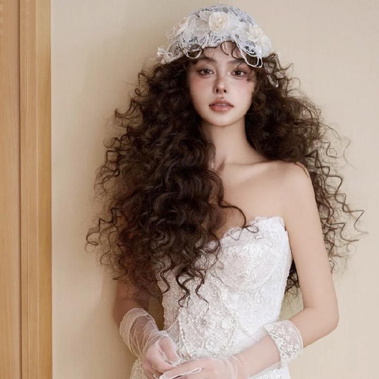 Graceful Lace Meshes Hat Romantics Hollows Flower Lace Hat Vintage Lace Hat for Weddings and Banquets