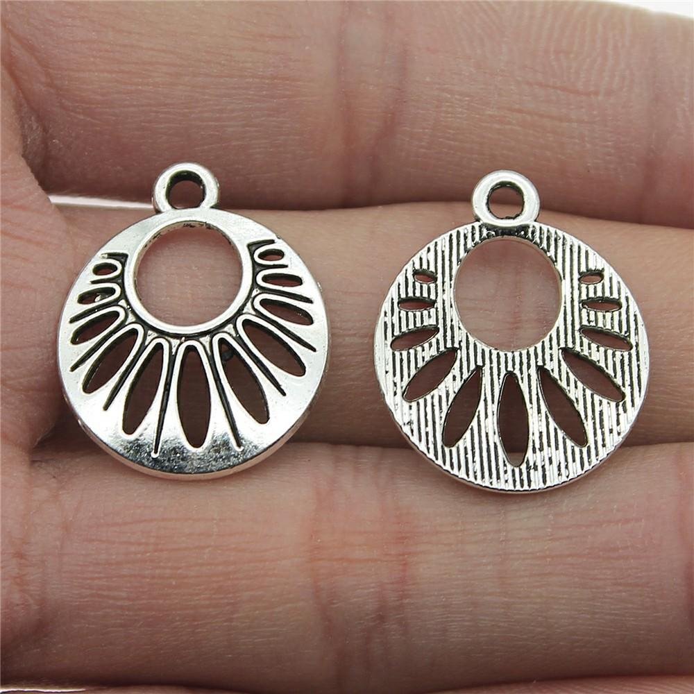 10pcs Charms Waterdrop For Earring Making DIY Jewelry Findings For Jewelry Making Accessories Antique Silver Color