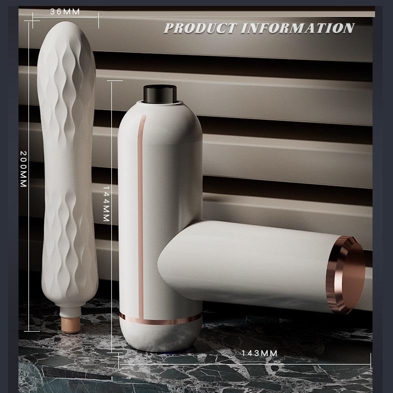 Inteligentní automatická penicová erotická hračka 2 v 1 Elektrický stroj na sex pro ženy 32 Frekvence nahoru a dolů Přítlačný vibrátor Dildo + Masážní přístroj pro relaxaci svalů