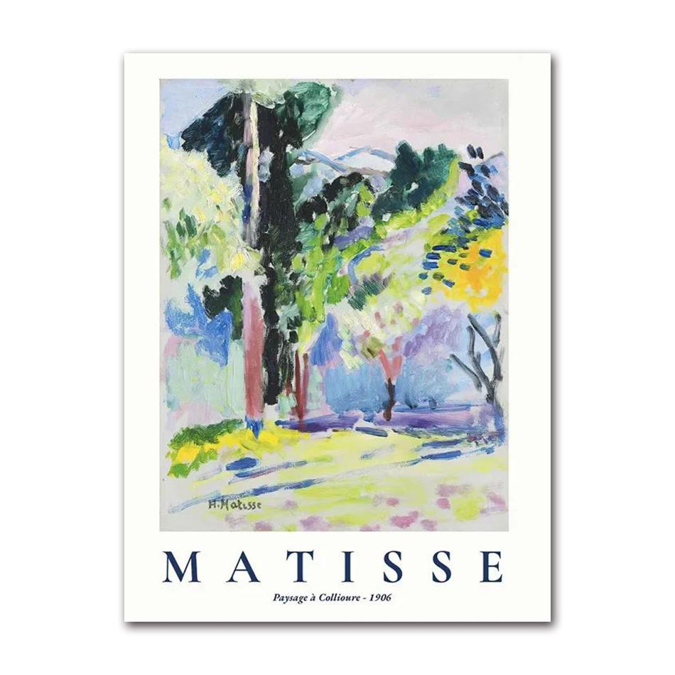 Scandinavian Classic Vintage Wall Art Matisse Monet Fish Garden Water Lilies Poster Prints Home Bedroom Living Room Decoration