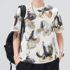 Men's New Summer Loose Round Neck Short-sleeved T-shirt Thin Printed Short T-shirt