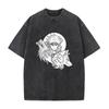Anime Jujutsu Kaisen Fushiguro Megumi Graphic Tshirt Men Women High Quality Washed T-shirts Harajuku Male Oversized Cotton Tops
