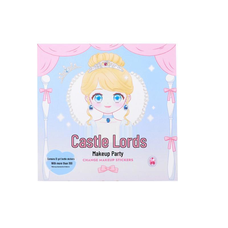 Princess Dress-Up DIY Sticker Book: Educational Makeup & Cartoon Decoration for Girls