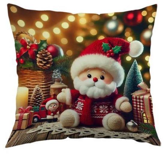 

Новая Рождественская наволочка Полиэстер Украшение для гостиной Наволочка С принтом Скандинавская Рождественская подушка 45*45cm