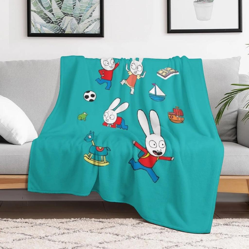 Cool Simon Super Rabbit Throw Blanket Hair Blankets and Throws Cute Blankets