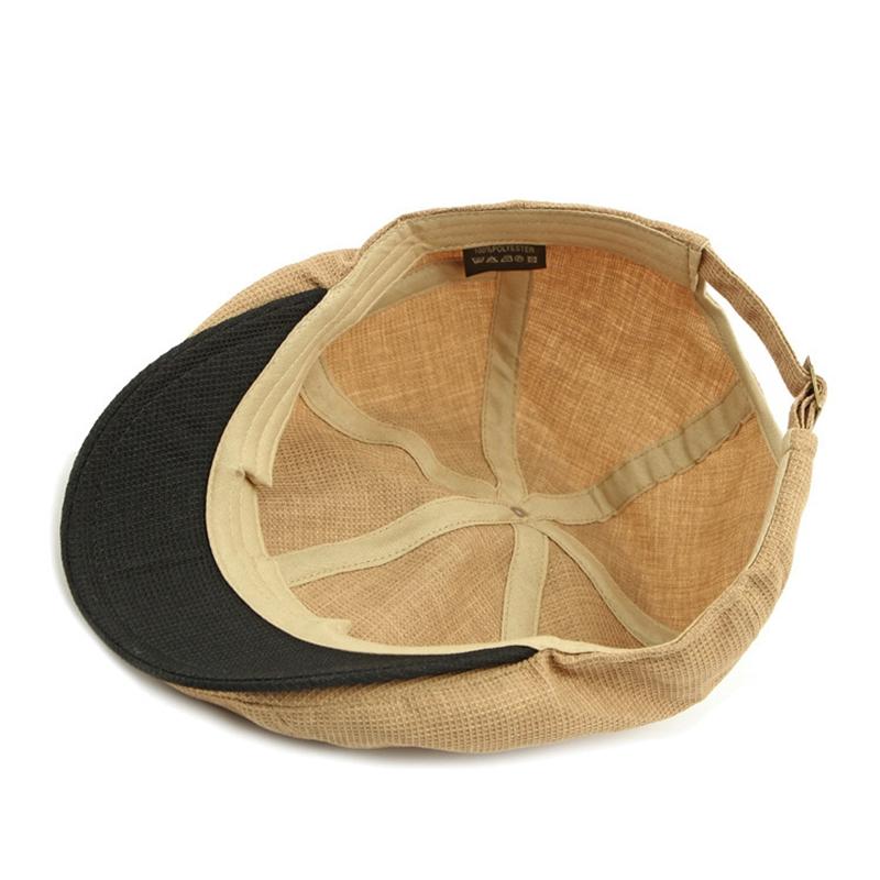 New Men Casual Newsboy Hat Spring Summer Thin Retro Beret Hat Wild Casual Hats Unisex Octagonal Cap Fashion Hip Hop Caps Gorras