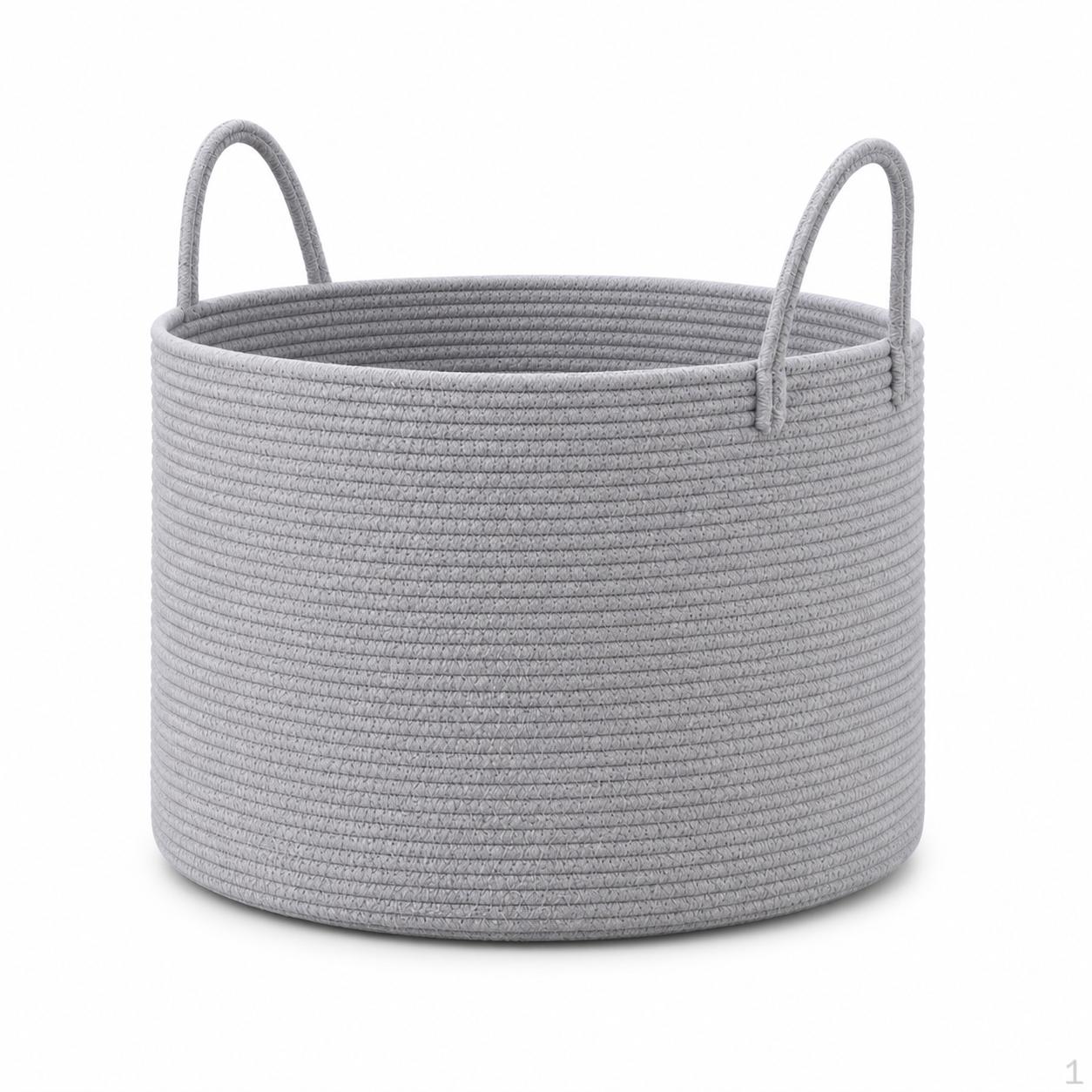 Cotton Rope Woven Laundry Hamper Storage