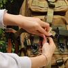 Outdoor Multi-function Glove Storage Buckle Adjustable Camping Hiking Backpack Multi-purpose Tools Rope Hanging Fastener Tape Webbing Carabiner