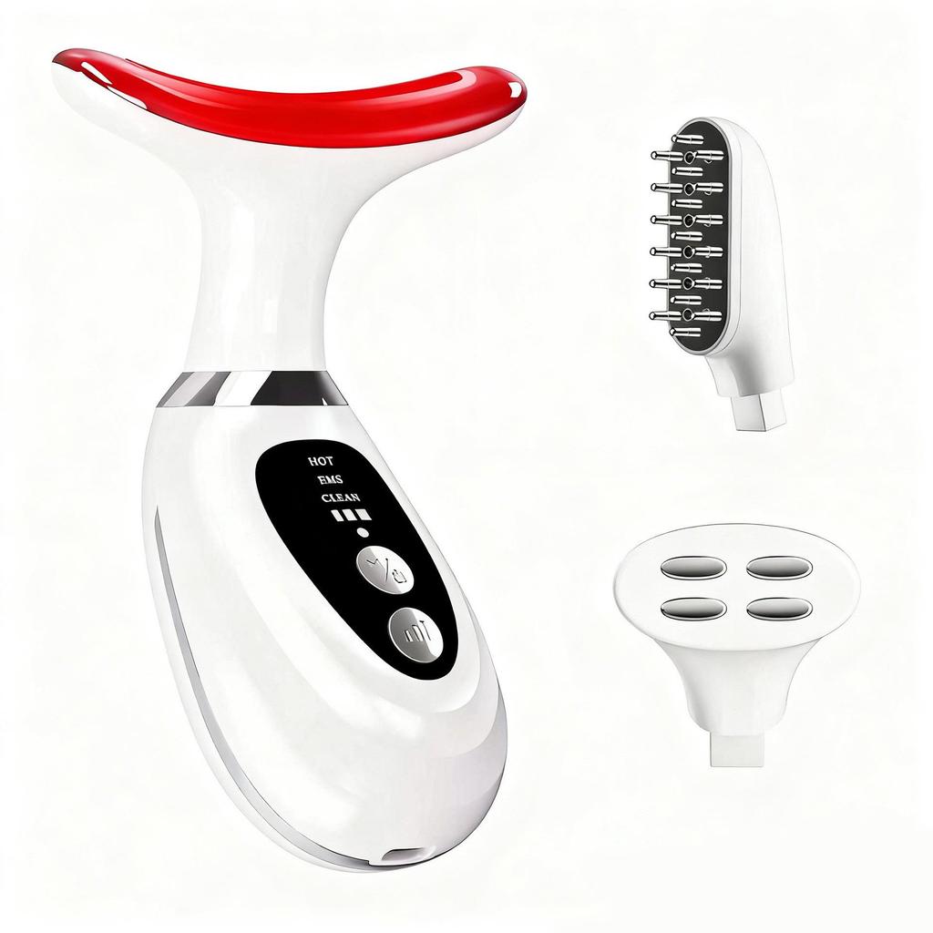 Portable Anti-Wrinkle Neck & Nasolabial Massager | Smart EMS Beauty Device