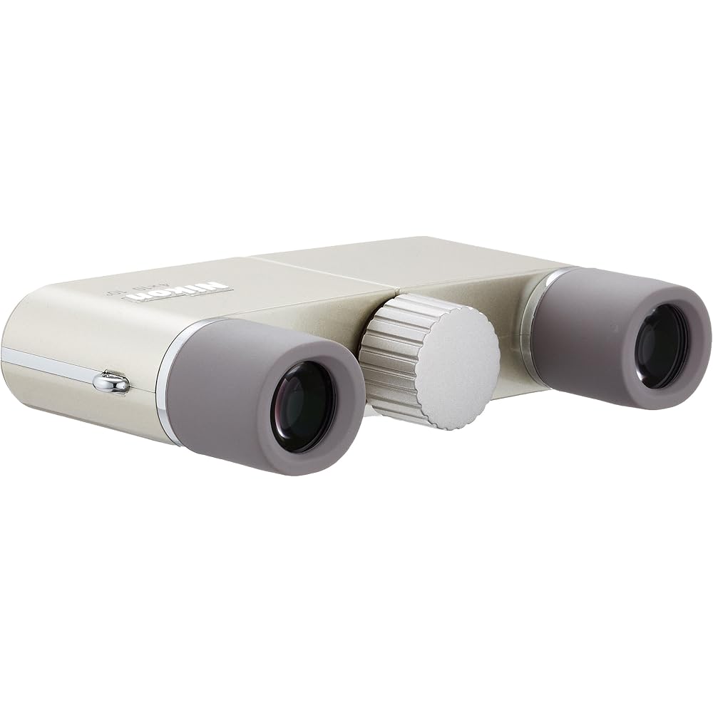 Nikon 4X10D CF Binoculars, Roof Prism Type, 4x Magnification, 10mm Objective Lens, Champagne Gold, 4X10DCF (Made in Japan)