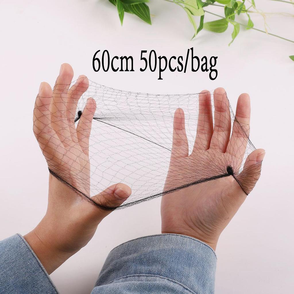 Nylon Hair Net Star Dance Recital Buns / Hair Extension Weaving Cap Hairnets