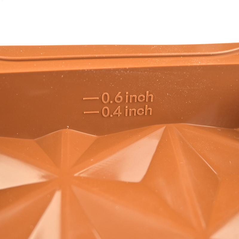 Chocolate Molds Reusable Silicone Cake Chocolate Candy Fondant Mold 1-Inch Deeper Cheesecake Pudding Butter Mould For Baking