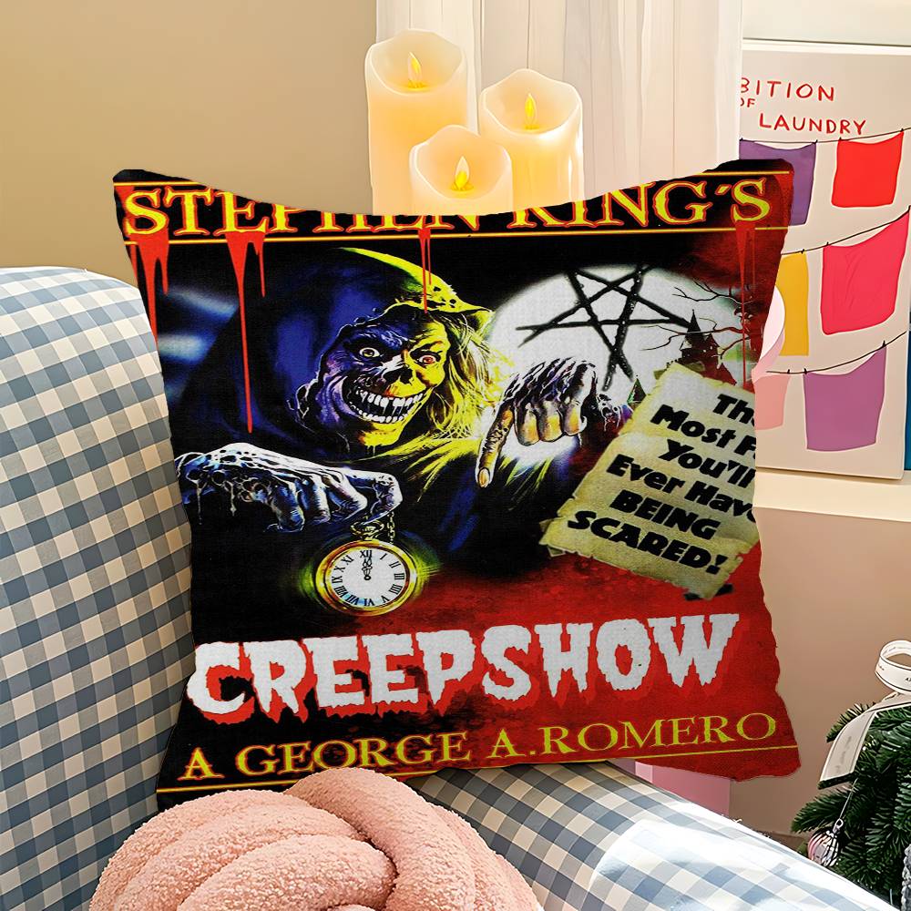 Creepshow Cushion Cover Inches Farmhouse Decor Home Throw Pillow Covers for Couch Decorations