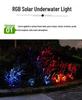 Underwater RGB Solar Garden Light for Pool, Lawn, Rockery, and Courtyard