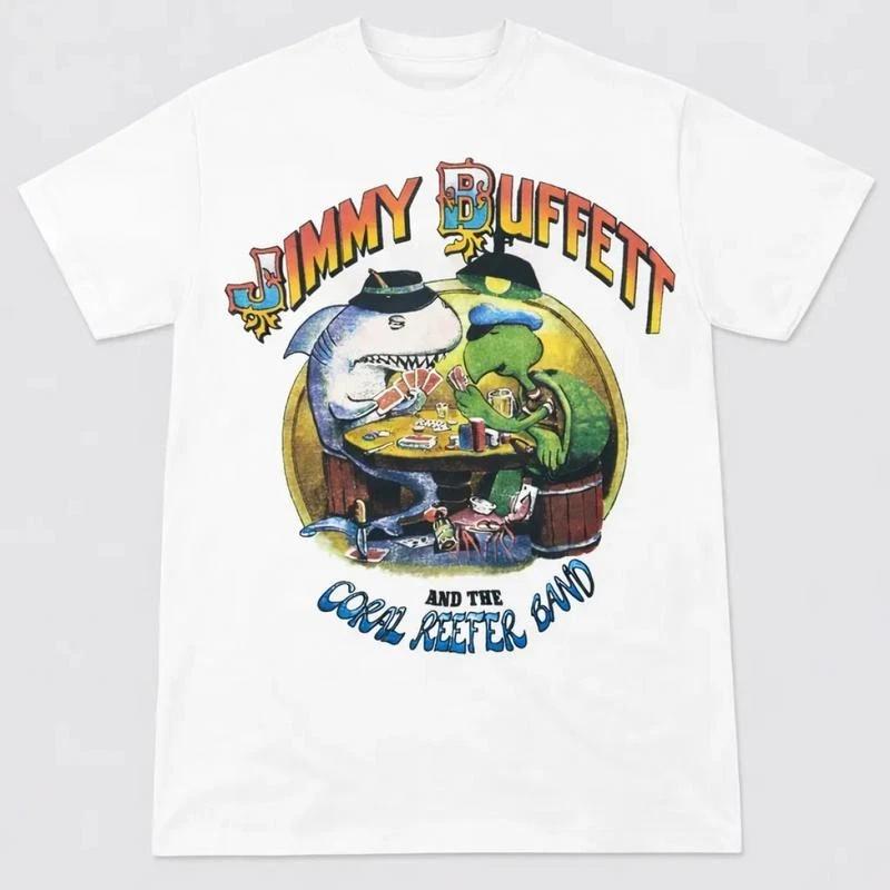 Jimmy Buffett And The Coral Reefer Band T Shirt Full Size S-5xl M