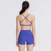 Lamyu Women's Sports Yoga Bra & Three-Quarter Pants Set