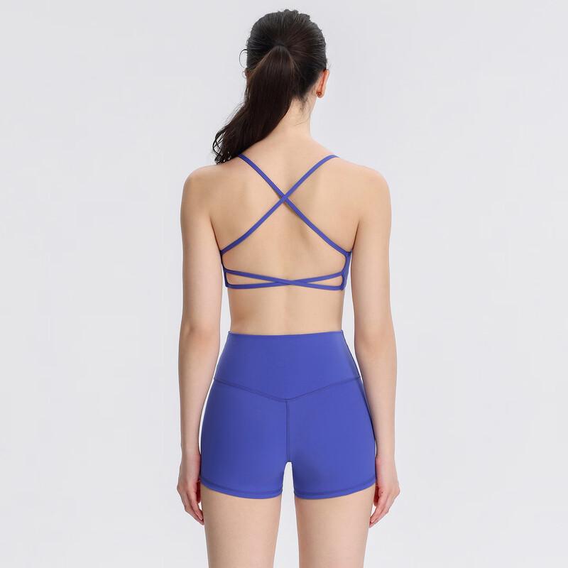 Lamyu Women s Sports Yoga Bra & Three-Quarter Pants Set