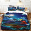 Child Duvet Cover Set Naruto Cartoon Quilt Cover Bedding Set Soft and Comfortable for Bedroom Gifts Queen King