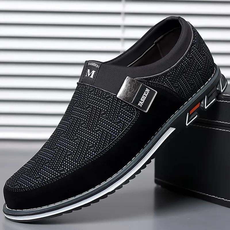 Men's Leather Shoes Classic Casual Fashion Anti-slip Loafers for Men Business Moccasins Big Size Shoes Zapatillas De Hombre Male