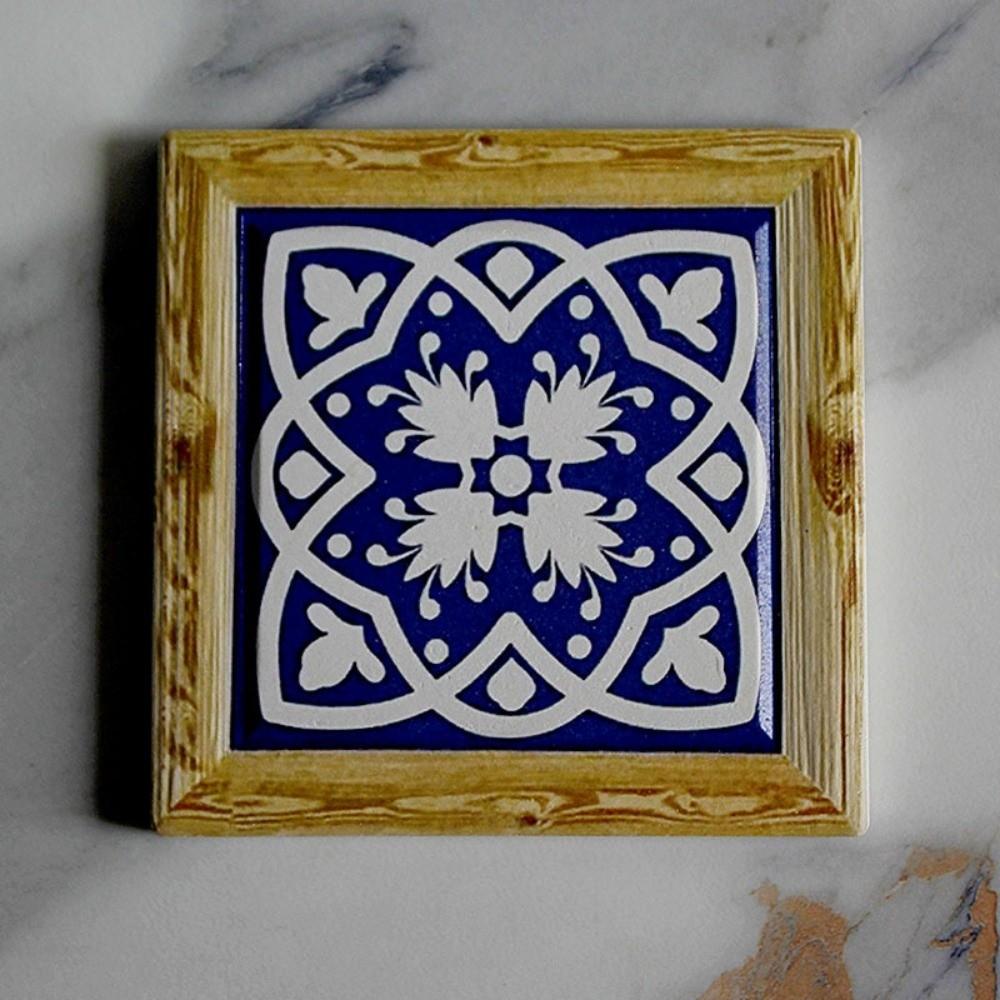 Square Bohemian Cup Coaster Floral Tile Desktop Decor Mat New Insulation Pad  Table Decoration Pads