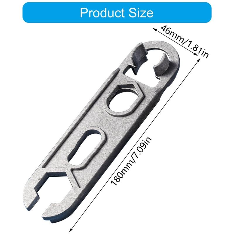Professional 16 Functions Plumbing Wrench Compacts Design Thickened Aluminum Alloy Bathroom Fixture Installation Tool