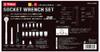Socket Wrench 28 E-Value Set, Pairs, 6.35mm & 9.5mm Drive, ESR-2328B