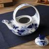 Blue and White Porcelain Teapot, Retro Hand-painted Tea Kettle, Chinese Style Living Room Decorations, Classical Tea Set, 750ml