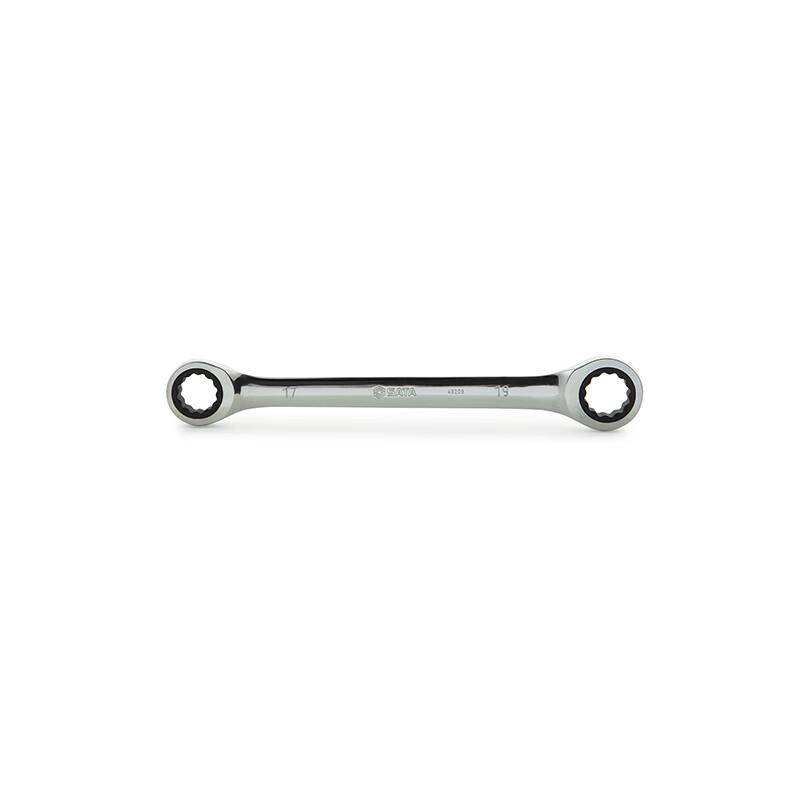 SATA 46207 Fully Polished Double Ring Ratchet Wrench