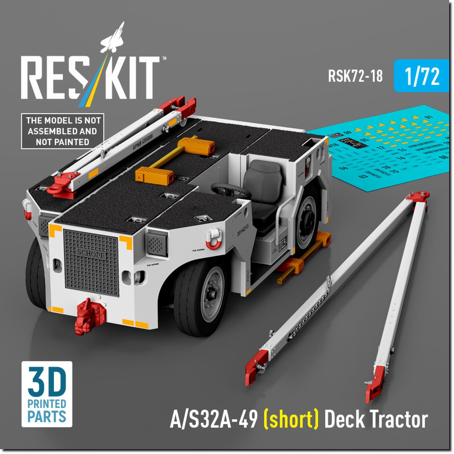 

Reskit Американский палубный буксировщик смоляной набор 1/72 A/S32A-49 RSKS72-0018 (Военная техника)