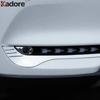 For Mazda CX-5 KF 2017- CX-8 2017- Chrome Front Fog Light Lamp Eyebrow Cover Trim Foglight Eyelid Strip Car Accessories