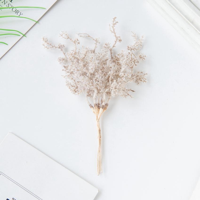 6Pcs Artificial Plants Golden Silvery Fake Branch For Christmas Tree Accessory Home Wedding Arch Decoration Candy Box Scrapbook