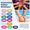 Personalized, Multi-color Silicone Bracelets, Wristbands, And Bangles Suitable For Teenagers, Men, And Women.