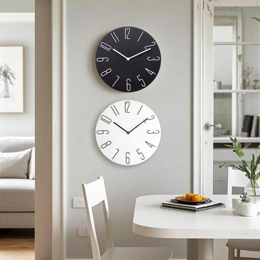 Wall Clock Silent Non Ticking Wall Clocks Battery Operated Digital Clock Simple Minimalist Hanging Wall Clock Home Decorations