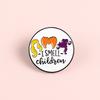 Geometric Modern Witch Badge Brooch Durable Alloy With Vibrant Paint Finish Style For