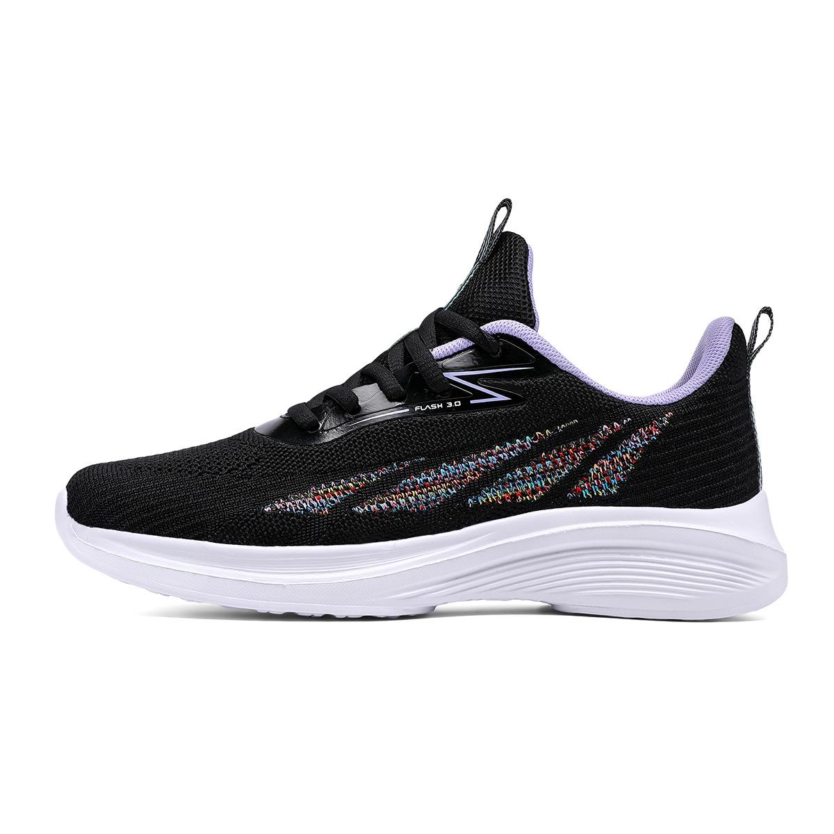 New fly-woven mesh breathable sports casual shoes soft sole lightweight running shoes casual 35