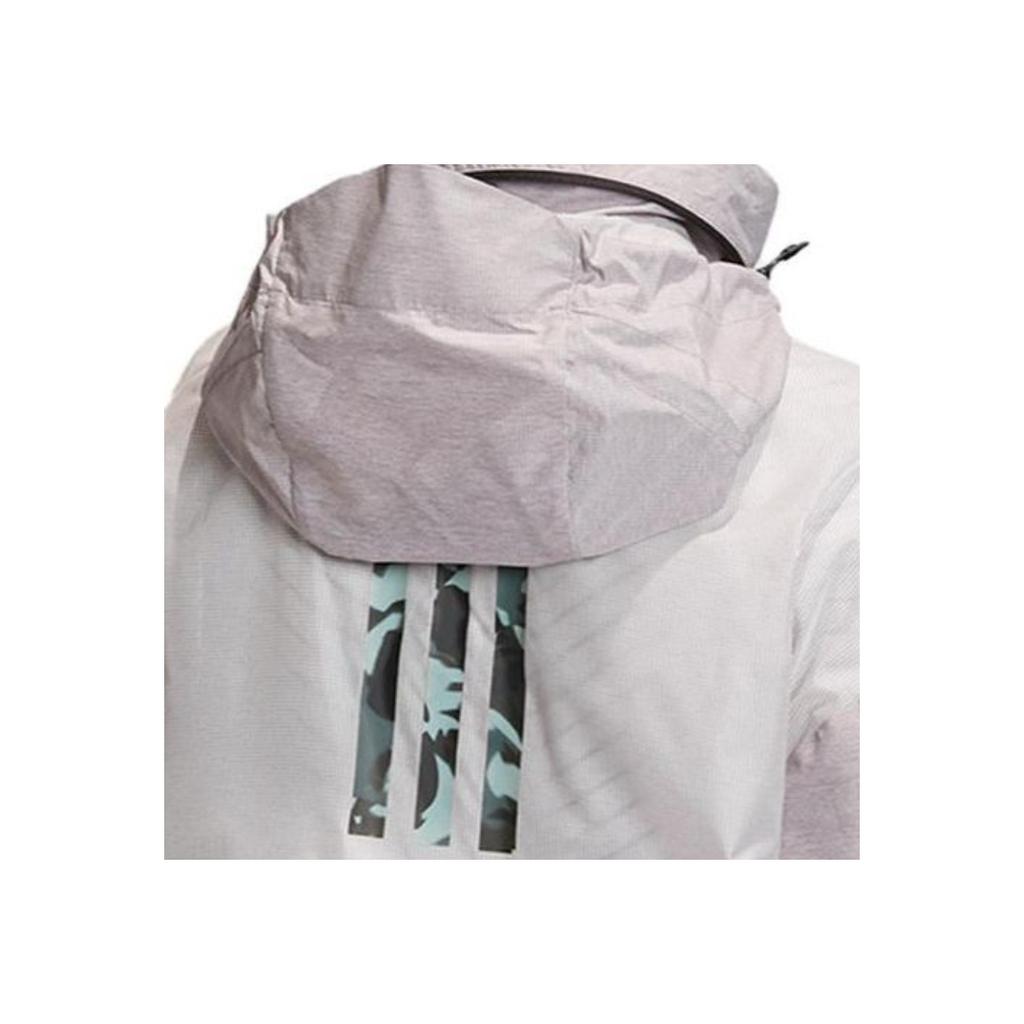 adidas Color Block Casual Sports Detachable Hooded Long Sleeve Jacket Women Jacket Light-Pink FS7543