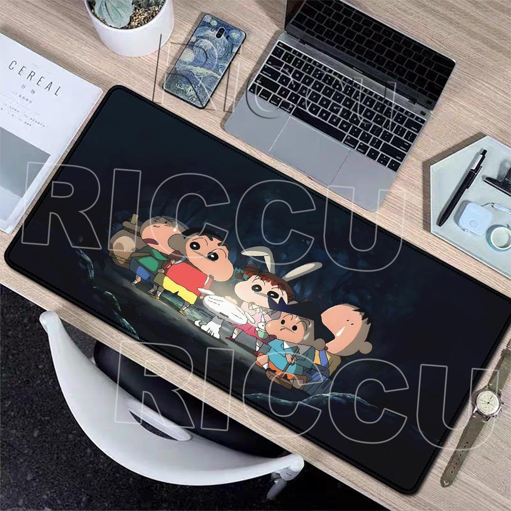 Extended Anime Cartoon Mouse Pads C-Crayon Shin-chans Desk Mats Peripherals HD Gamers Anti-slip Keyboard PC Rubber Table Carpets