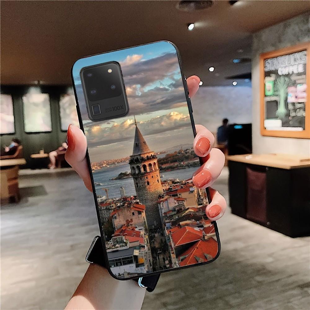 Turkey Istanbul Scenery Phone Case For Samsung S 9 10 20 21 22 23 30 23plus lite Ultra FE S10lite Fundas
