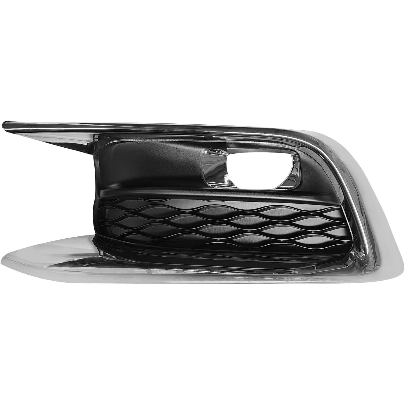 Front Left Fog Light Bezel Cover, Driver Side Front Bumper Fog Light Bezel Cover Chrome for 2016-2020 Infiniti QX60, Replace 622579NC1A IN1038109