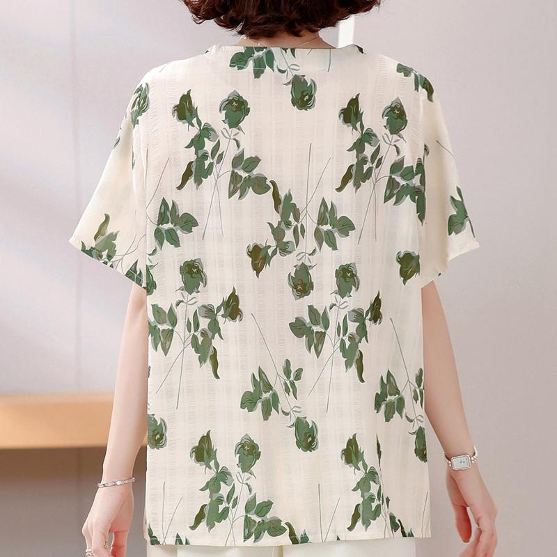 4XL-8XL Übergröße Elegante Blusen für Damen Sommerkleidung Übergroße Oberteile Frau Lässige Kurzarmhemden
