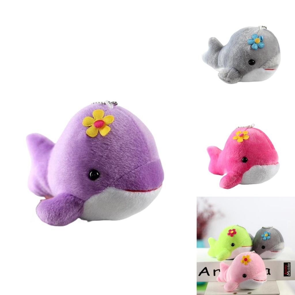 Cute Dolphin Plush Toy Whale Pendant Mini Doll For Company Events Soft Stuffed Animal Gift With Logo