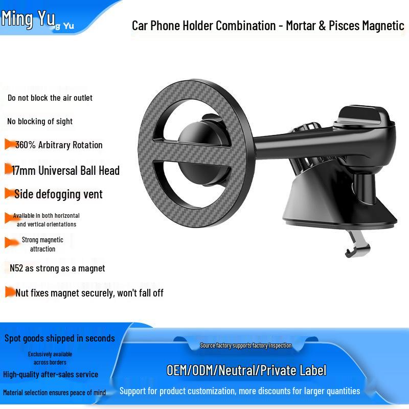 MagSafe Magnetic Car Phone Holder with Defogger and Air Vent Extension