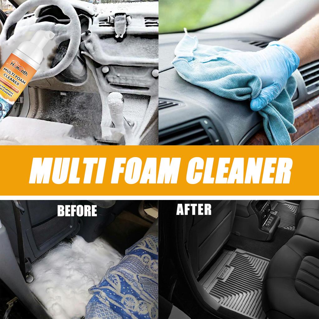 Multi-purpose Foam Cleaner Car Interior Plastic Leather Sofa Stain Removal Cleaning Spray Home Car Interior Wash Maintenance